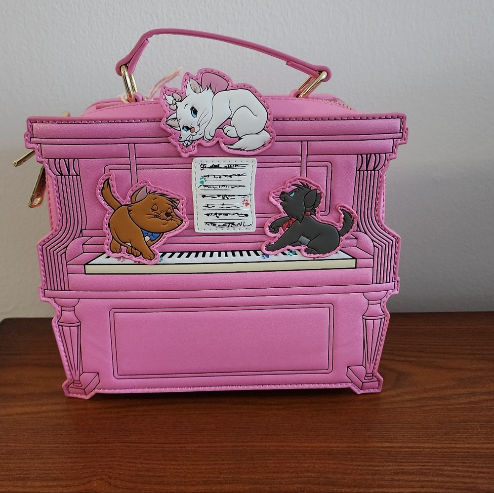 Loungefly The Aristocats Figural Piano Crossbody Bag